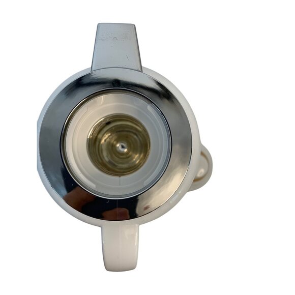 VTG Mikasa One Liter 4 cup Thermal Jug Coffee Pitcher Charisma Black Floral GUC - Picture 7 of 12